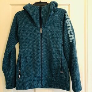 Bench Teal Zip Up Hoodie